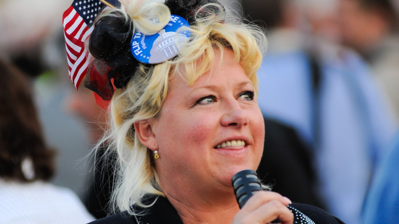 Victoria Jackson at 2010 Tea Party rally at the Washington Monument