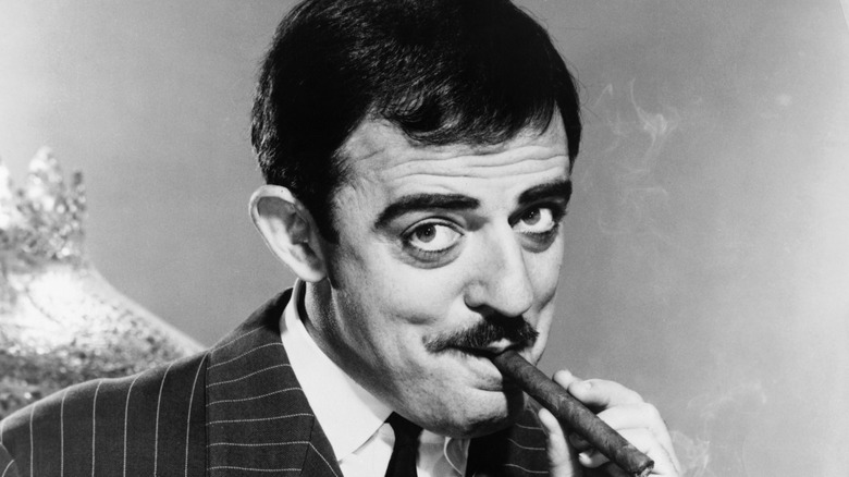 John Astin of The Addams Family smoking