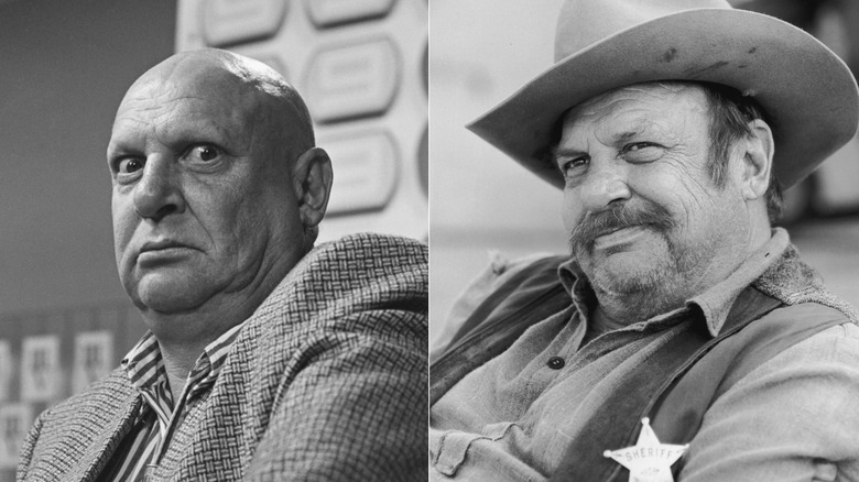 Split image of Jackie Coogan circa 1965, left, and again during the 1970s, right