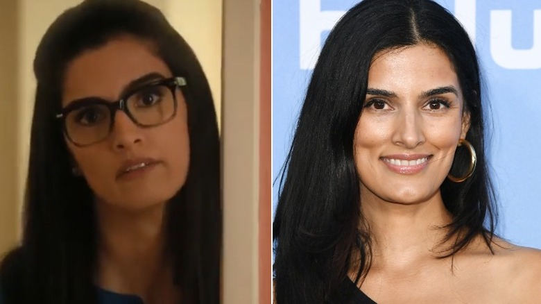Shelly Bhalla posing and smiling in split image