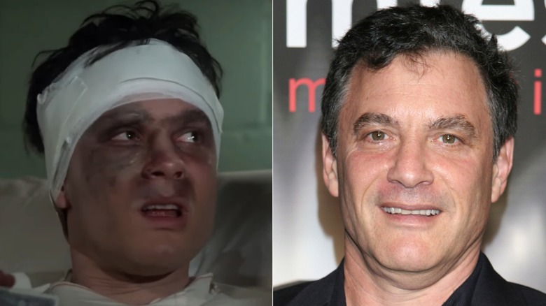 Actor Bruce Ornstein in Saturday Night Fever, left, and decades later, right