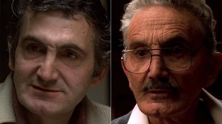 Actor Val Bisoglio in Saturday Night Fever, left, and decades later, right