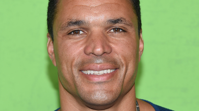 Tony Gonzalez smiling for camera