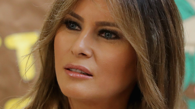 Melania Trump looking away