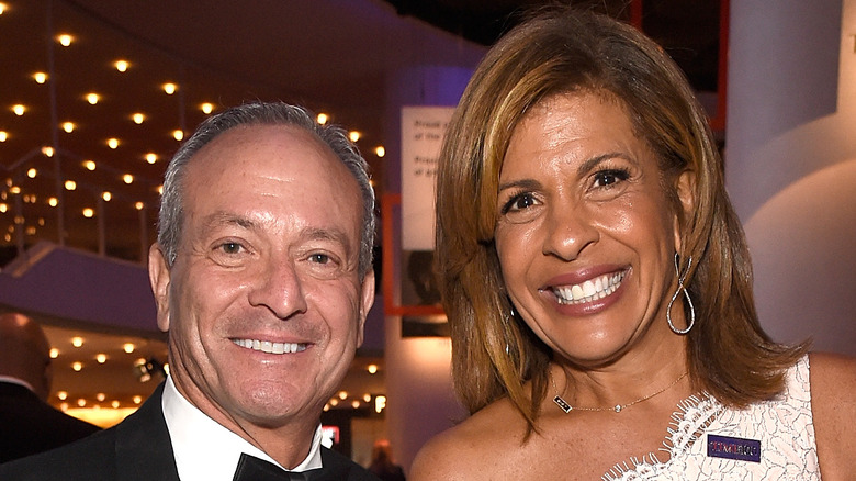 Joel Schiffman smiling with Hoda Kotb