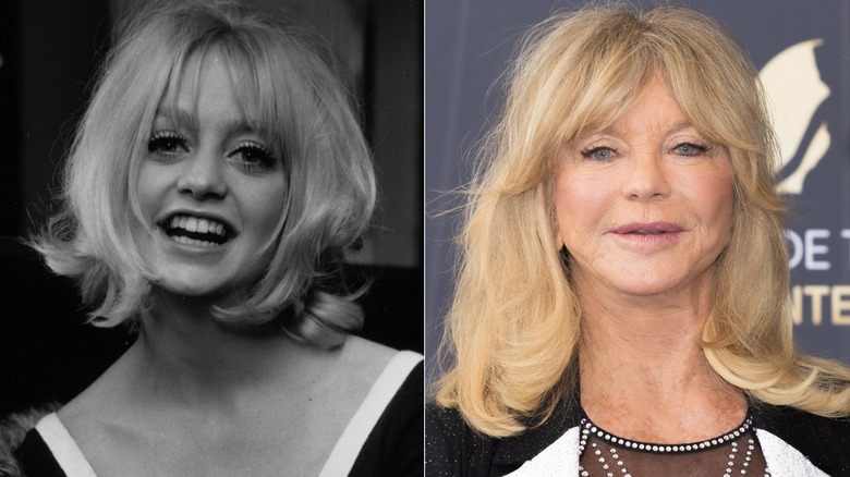Goldie Hawn in 1970 and at the 2026 Monte-Carlo Television Festival