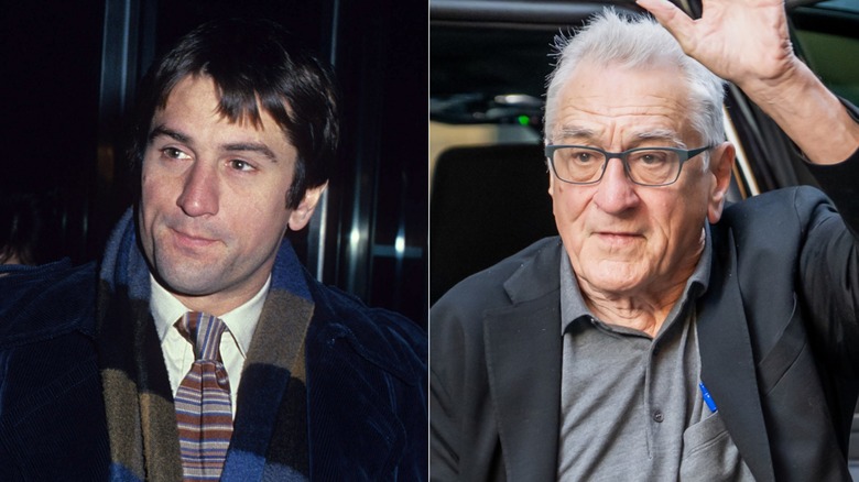 Robert De Niro circa 1970s and during the 2026 Tribeca Fil Festival