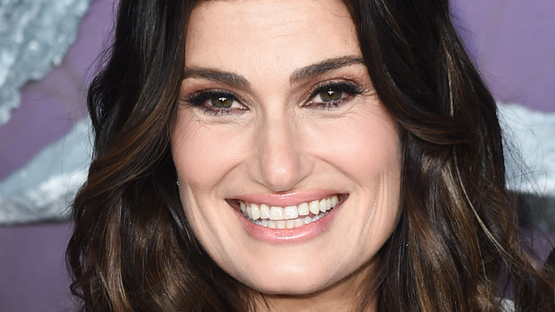 Idina Menzel smiles for the camera