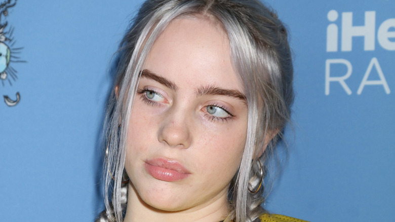 Billie Eilish gazing to the side