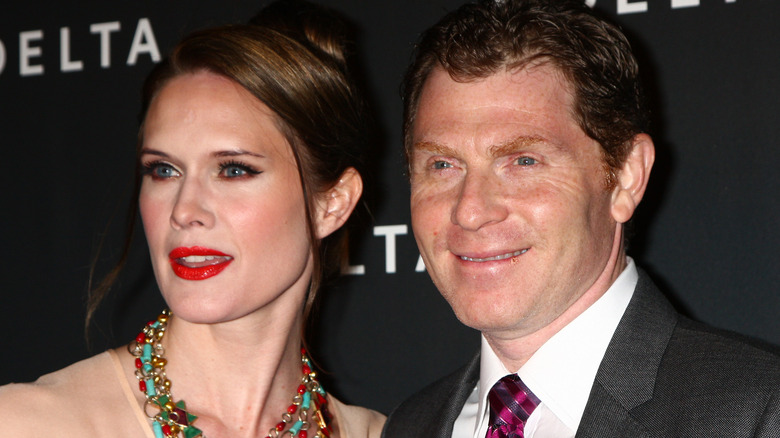 Stephanie March and Bobby Flay pose together