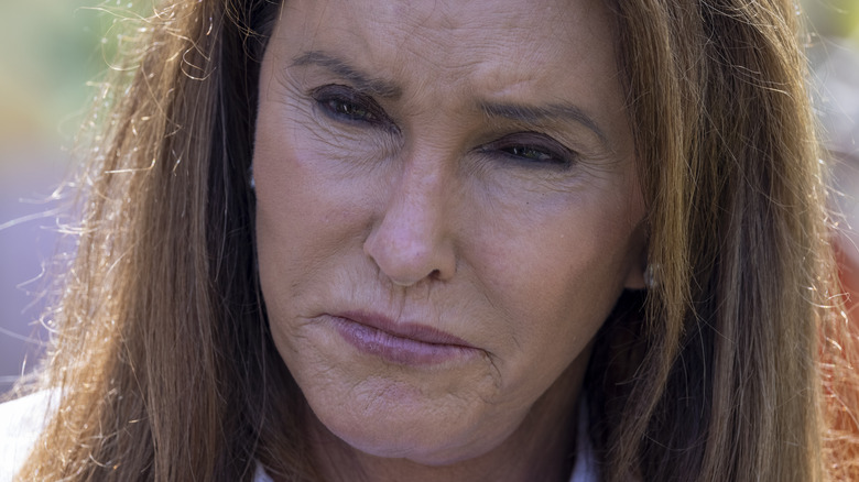 Caitlyn Jenner looking pensive