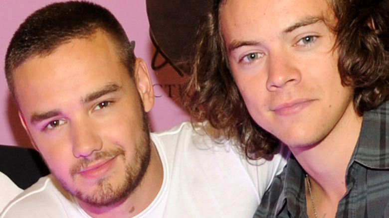 Liam Payne and Harry Styles at their fragrance launch