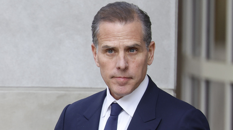 Hunter Biden wearing a suit