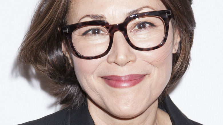 Ann Curry wearing glasses