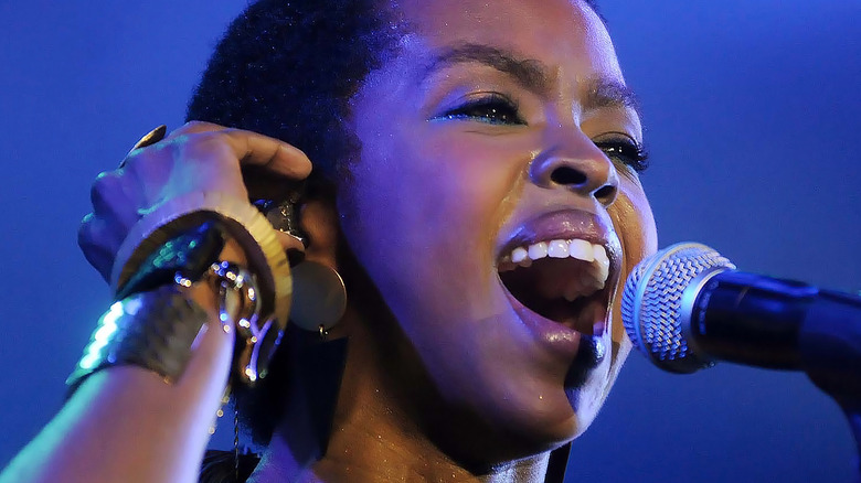 Lauryn Hill performing