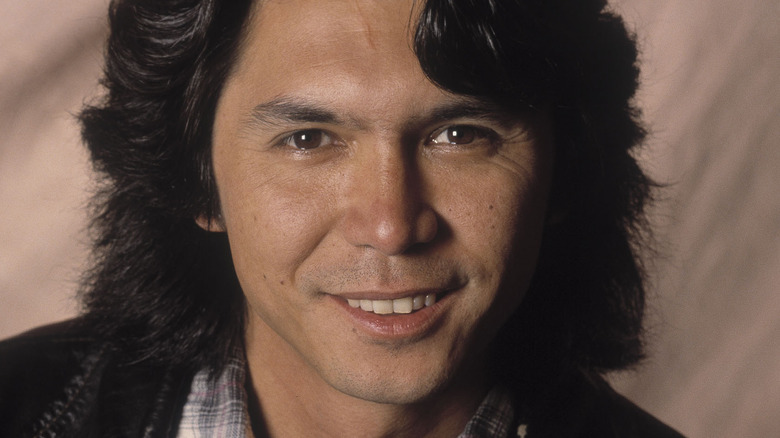 Lou Diamond Phillips long hair smiling