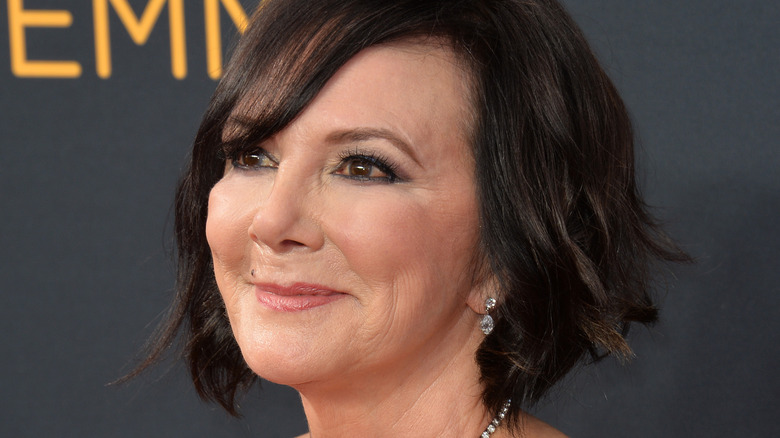 Marcia Clark smiling at the 2016 Emmy Awards