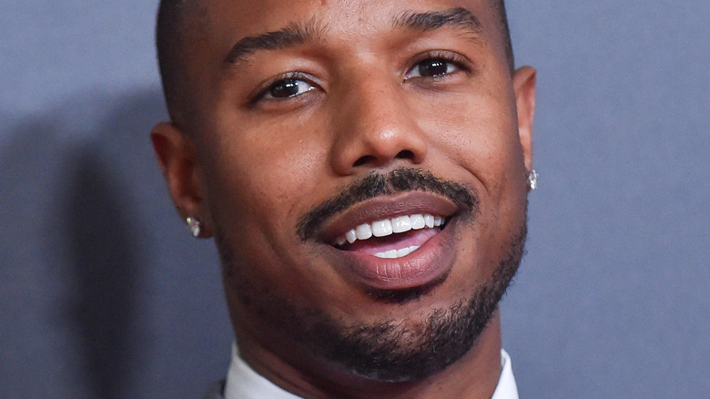 Michael B Jordan smiling