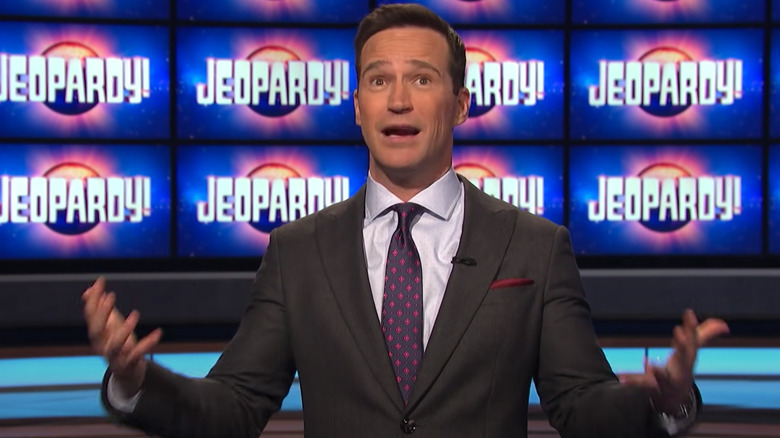 Mike Richards talking about Jeopardy