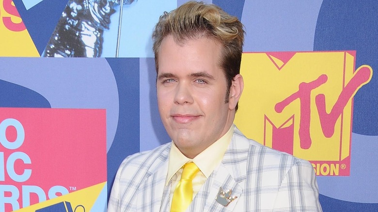 Perez Hilton on the red carpet