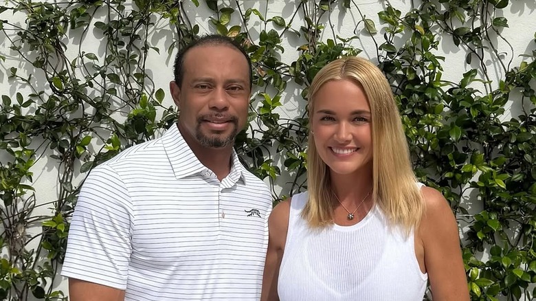 Tiger Woods and Vanessa Trump pose together