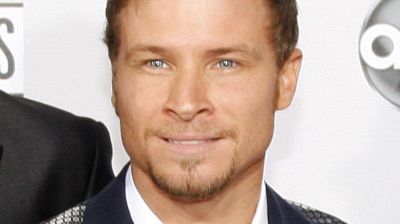 closeup of Brian Littrell smiling