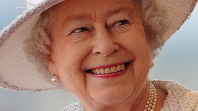 Queen Elizabeth smiling