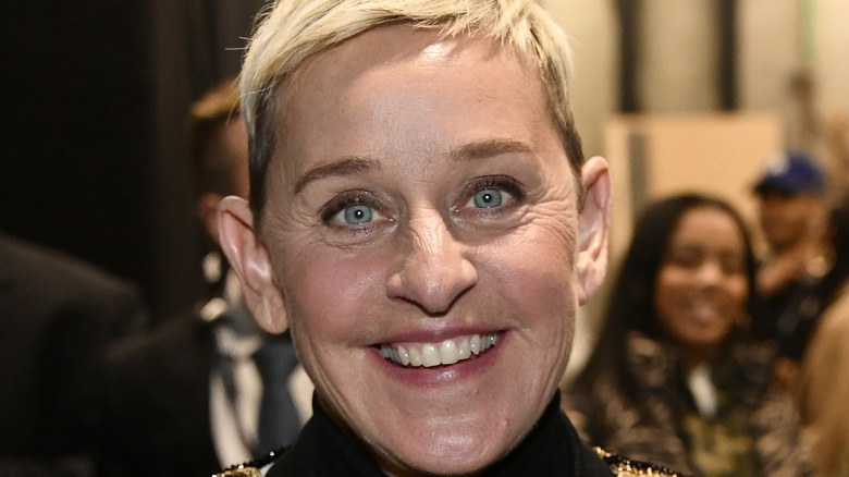 Ellen DeGeneres smiling