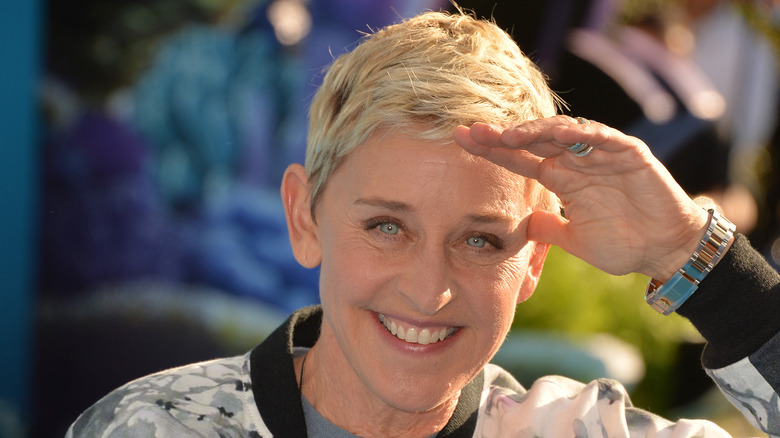 Ellen DeGeneres smiling