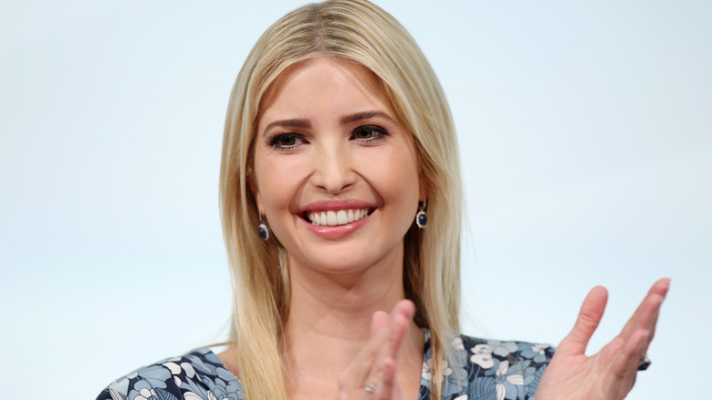 Ivanka Trump smiling clapping hands