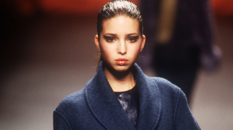 Ivanka Trump on the runway in 1999