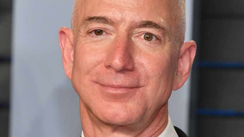 Jeff Bezos attending the 2018 Vanity Fair Oscar Party