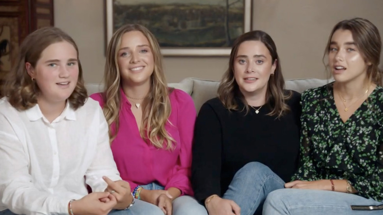 Joe Biden's granddaughters on couch