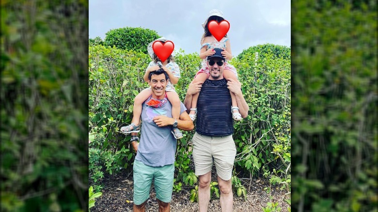 Jonathan Scott and Jacob Pechenik with kids
