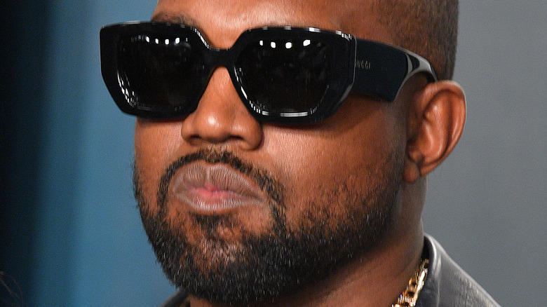 Kanye West wearing sunglasses