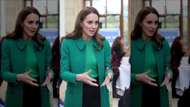 Kate Middleton speaking