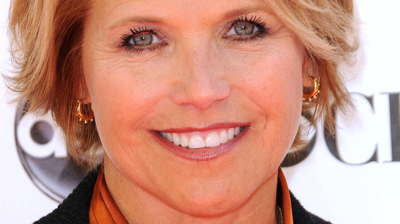 Katie Couric smiling red carpet
