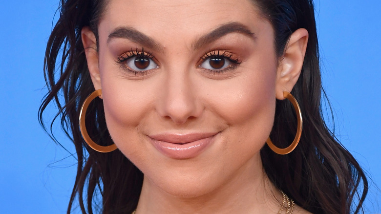 Kira Kosarin wearing hoop earrings