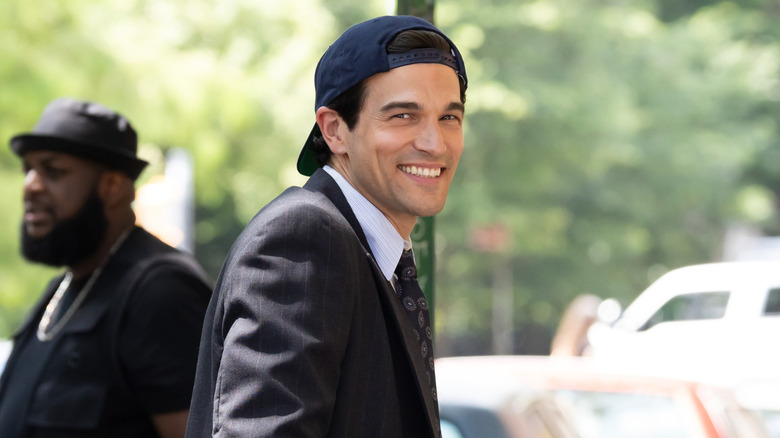 Paul Anthony Kelly backwards hat as John F. Kennedy Jr