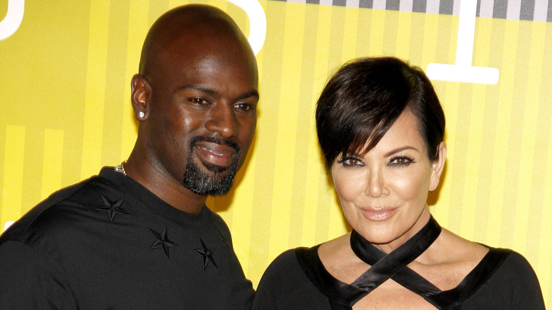 Corey Gamble and Kris Jenner posing