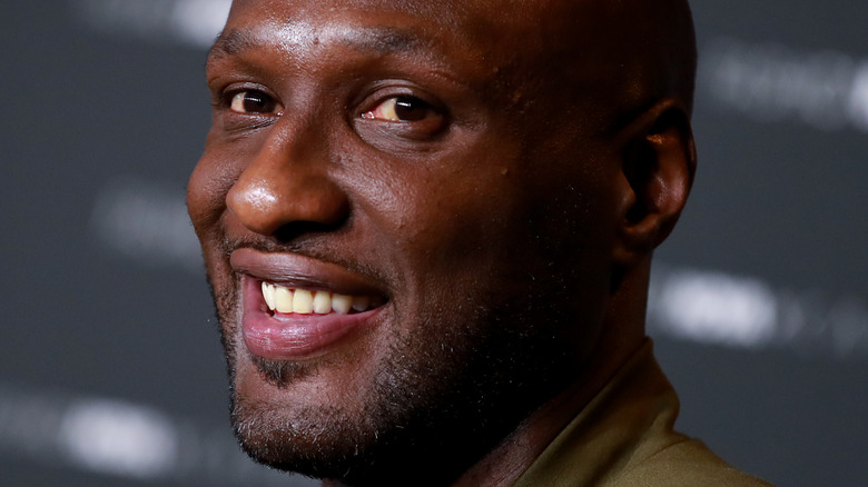 Lamar Odom smiling