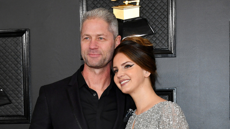 Sean Larkin and Lana Del Rey posing