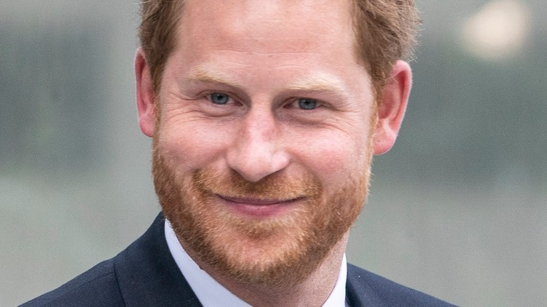 Prince Harry smiling ginger beard