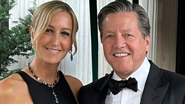 Lara Spencer and Richard McVey at a wedding