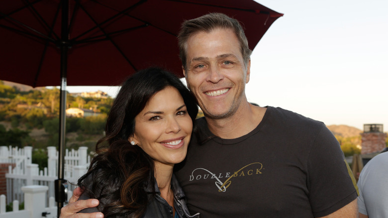 Lauren Sánchez and Patrick Whitesell posing for a photo
