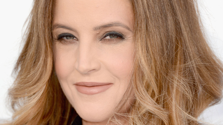 Lisa Marie Presley smiles