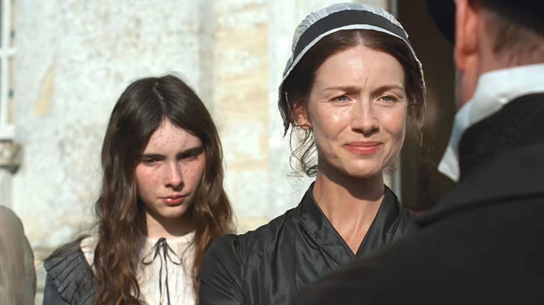 Bodhi Rae Breathnach and Caitríona Balfe in the Sense and Sensibility film