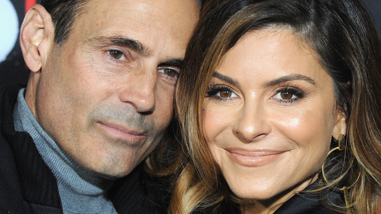 Keven Undergaro, Maria Menounos with heads together