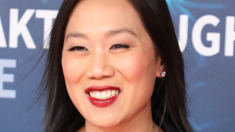 Priscilla Chan smiles on red carpet