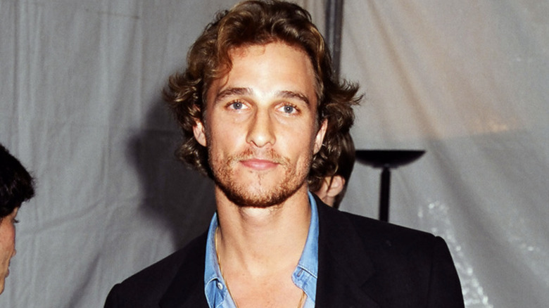 Young Matthew McConaughey smiling